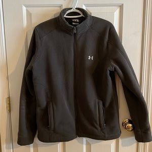 Gray Under Armour fleece coat
